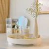round perfume tray for scents, makeup, decorations