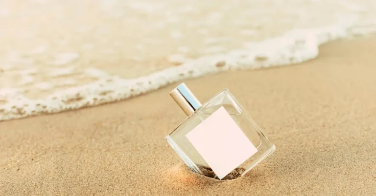 Perfume in Sand of a beach, beach scents